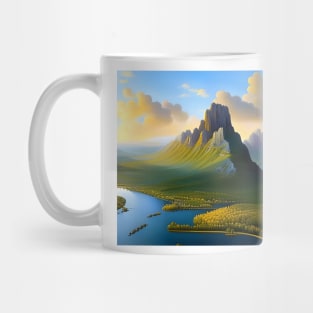 Fantasy Mountain Landscape - Drei Zinnen in the Dolomites Mug